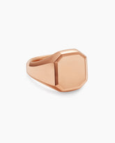 Streamline® Signet Ring in 18K Rose Gold, 18mm